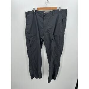 REI Mens Gray Nylon Outdoor Pants Size 42x30 Cargo Pockets Lightweight Hiking